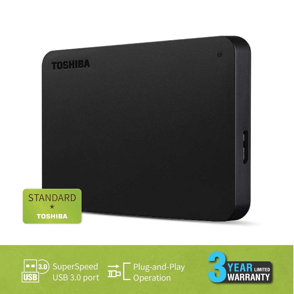 Toshiba External Hard Disk 4TB Canvio Basics (With USB 3.0) view 3